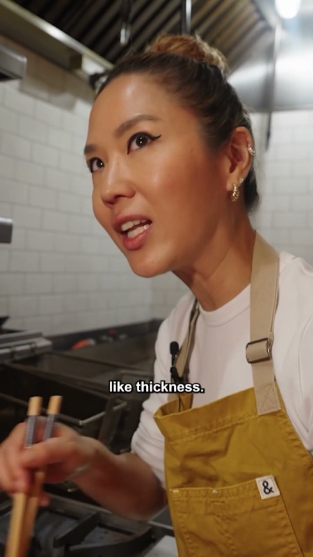 Still from the Short “Upgrading Instant Ramen: Tomato Ramen by @choibites” by Danny Kim
