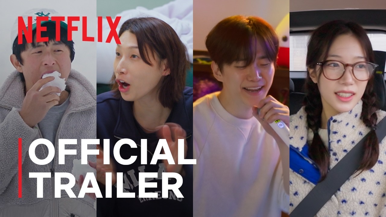 Netflix official trailer card for Kian's Bizarre B&B Season 2, showing four cast members