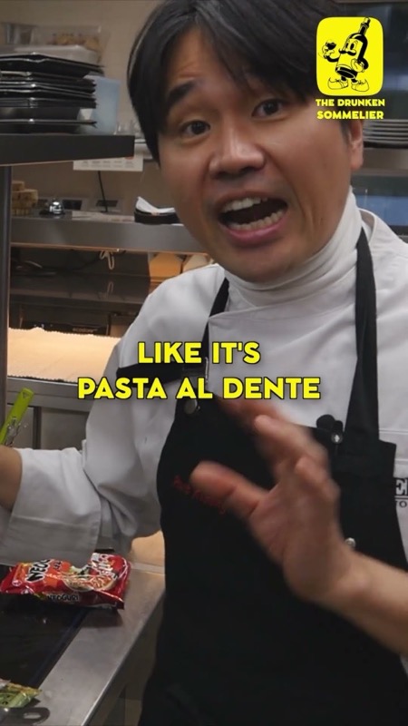 Still from the Short “How a Michelin Star Chef Makes Instant Ramen After Work” by The Drunken Sommelier